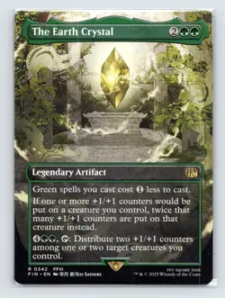 MTG The Earth Crystal (Borderless) R FINAL FANTASY 342 NM - Image 1