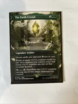 MTG Final Fantasy 0342 The Earth Crystal Borderless Rare NM Magic The Gathering - Image 1