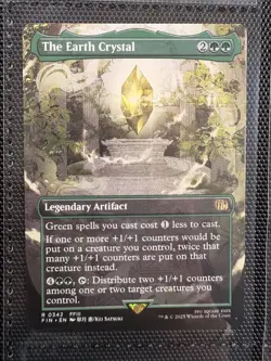 MTG The Earth Crystal Borderless Rare #342 Final Fantasy FIN FF3 NM Kei Satsuki - Image 1