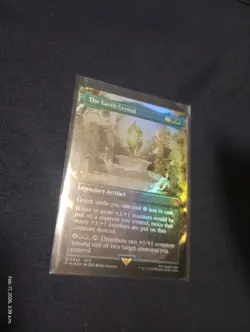 MTG The Earth Crystal Foil #342 Final Fantasy Borderless Rare NM - Image 1