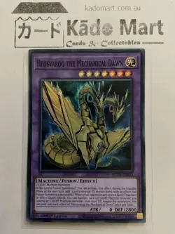 Heosvarog the Mechanical Dawn ROTA-EN035 Super Rare 1st Edition YuGiOh TCG Card - Image 1