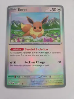 Eevee 074/131 - NM Pokeball Reverse Holo - Pokemon Prismatic Evolutions - Image 1