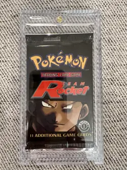 Pokemon Team Rocket First Edition Booster Pack Factory Sealed WOTC Vintage - Image 3