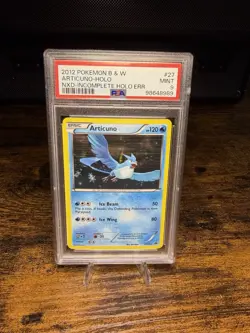 Pokemon TCG Articuno Next Destinies 27/99 Holo Holo Rare - PSA 9 - ERROR - Image 1