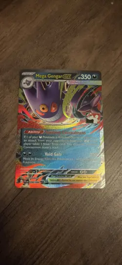 Pokemon TCG Mega Gengar Ex Prize Pack Series 9 Play Stamp - Image 1