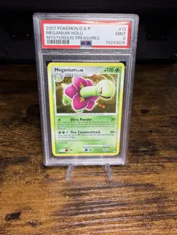 Pokemon TCG Meganium Mysterious Treasures 13 Holo Holo Rare - PSA 9 - Image 1