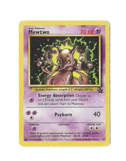 Mewtwo 14 Black Star Movie Promo Vintage Rare Pokemon - Image 1