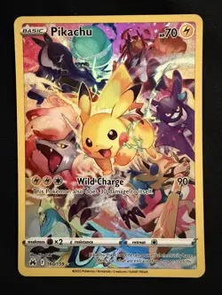 Pokemon TCG Pikachu Crown Zenith 160/159 Holo Secret Rare - Image 1