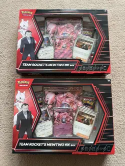 Pokemon TCG Team Rockets Mewtwo Ex Box (2x) - LOT OF 2x - Factory Sealed - Image 1