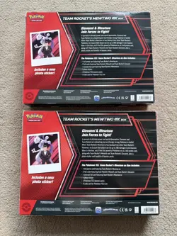 Pokemon TCG Team Rockets Mewtwo Ex Box (2x) - LOT OF 2x - Factory Sealed - Image 2