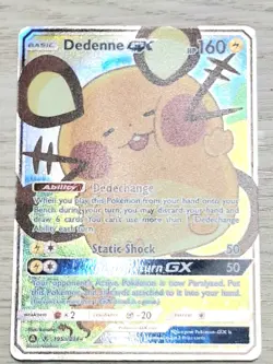 Pokemon Card - Dedenne GX 195a/214 - Alternate Art Promo Full Art NM - Free Post - Image 1