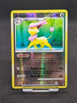 Pokemon Reverse Holo Rare Card Delcatty 4/127 Platinum Base Set NM - Image 1