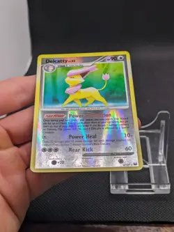 Pokemon Reverse Holo Rare Card Delcatty 4/127 Platinum Base Set NM - Image 2