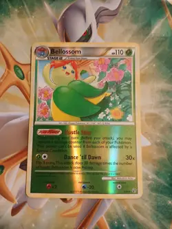 Reverse Holographic Undaunted Bellossom 2010 Pokemon 1/90 Holo Rare Pokemon Card - Image 1