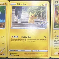 Pikachu Pokemon GO 11 Card Lot incl Pokemon Communication 027/078 Holo/Reg - Image 3