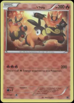 ______'s Tepig Reverse Holo Promo Jumbo Cards NM - Image 1
