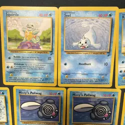 Vintage Pokemon Card Lot 14 Water Type WOTC Base Team Rocket Neo LP/MP Squirtle - Image 5