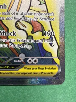 Mega Elektross ex 266/217 Me03: Ascended Heroes Mega Attack Rare Pokemon Card - Image 4