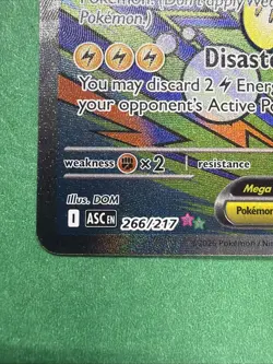 Mega Elektross ex 266/217 Me03: Ascended Heroes Mega Attack Rare Pokemon Card - Image 5