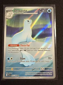 Pokemon Card Phantasmal Flames Dewgong 097/094 Illustration Rare - Image 1