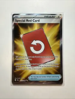 Special Red Card 113/086 Ultra Rare Chaos Rising Pokemon Holo Near Mint - Image 1