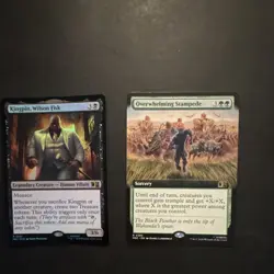 Magic: The Gathering Marvel Superdrop Foil 2 Card Lot: Kingpin + Stampede - Image 1
