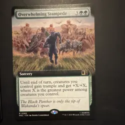 Magic: The Gathering Marvel Superdrop Foil 2 Card Lot: Kingpin + Stampede - Image 4