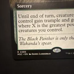 Magic: The Gathering Marvel Superdrop Foil 2 Card Lot: Kingpin + Stampede - Image 5