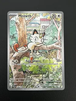 Pokemon TCG - Meowth Illustration Rare - Phantasmal Flames 106/94 NM Mint - Image 1