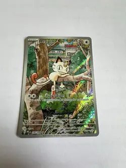 Pokemon TCG - Meowth Illustration Rare - Phantasmal Flames 106/94 NM Mint - Image 1