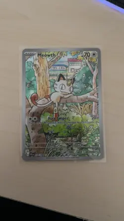 Pokemon TCG - Meowth Illustration Rare - Phantasmal Flames 106/94 NM Mint - Image 1