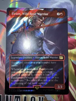MTG Firion, Wild Rose Warrior (Borderless) *SURGE FOIL* Final Fantasy 0531 Magic - Image 1