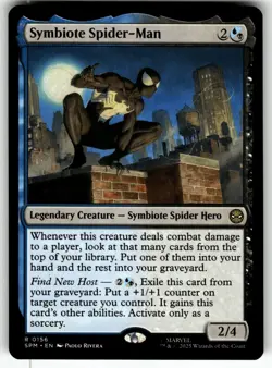 Symbiote Spider-Man 156 Rare Marvel's Spider-Man Magic: The Gathering Foil NM - Image 1