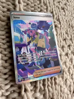 Pokemon TCG Iono Paldean Fates Holo Card 237/091 Special Illustration Rare - Image 2