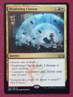 Magic The Gathering GUILDS OF RAVNICA DEAFENING CLARION red/white MTG - Image 1