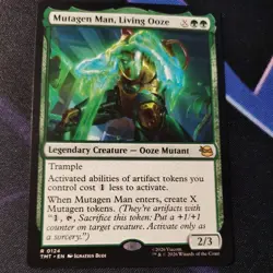 Mutagen Man, Living Ooze MTG TMNT near Mint Rare 0124 - Image 1