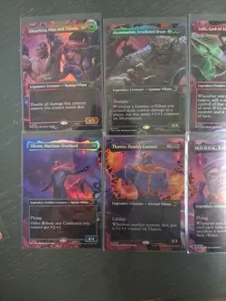 MTG Marvel Super Heroes Borderless Lot Of 6 Connecting. From Scene Box. - Image 2