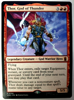 Thor, God of Thunder - Mythic - MTG Marvel Super Heroes - 0156 NM - Image 1