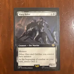 MTG Warg Rider - Extended Art, NM-Mint, English Universes Beyond: LOTR: Tales of - Image 1