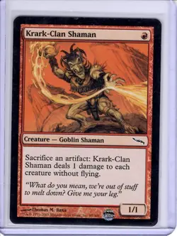 Krark-Clan Shaman #98 Mirrodin Regular MTG NM - Image 1