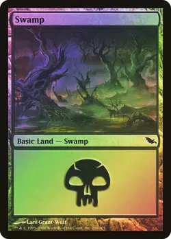 MTG FOIL Swamp - Shadowmoor #290 - Image 1