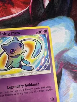 Pokemon TCG Card Sun & Moon Shining Legends Shining Mew 40/73 Near Mint - Image 3