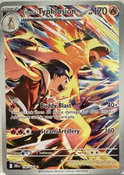 Ethan's Typhlosion AR 070/063 Destined Rivals Pokemon Card Near Mint - Image 1