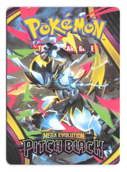 Pokemon Mega Zeraora Mega Evolution Pitch Black Trainer Tips Card B - Image 1