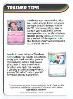 Pokemon Mega Zeraora Mega Evolution Pitch Black Trainer Tips Card B - Image 2