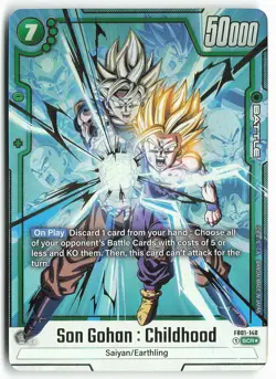 Son Gohan : Childhood FB01-140 SCR Secret Rare Alt Art Dragon Ball Super Card - Image 2