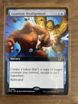 Quantum Misalignment (Extended Art) 339 Commander: Marvel Super Heroes MTG NM - Image 1