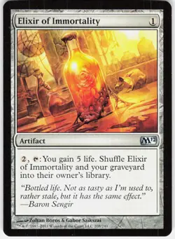 Elixir of Immortality 208 Uncommon Magic 2012 (M12) Magic: The Gathering LP - Image 1