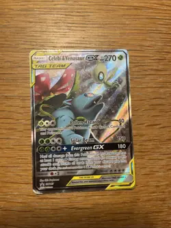 Pokemon TCG Sun & Moon Black Star Promo Tag Team Celebi & Venusaur GX SM167 NM! - Image 1