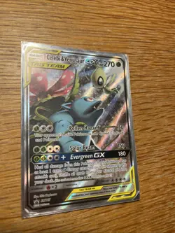 Pokemon TCG Sun & Moon Black Star Promo Tag Team Celebi & Venusaur GX SM167 NM! - Image 2